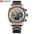 thumbnail image 1 of Curren Mens Luxury Casual Quartz Wristwatches With Luminous Hands Sport Chronograph Clock Stainless Steel Wrist Watches For Male - Quartz Wristwatches, 1 of 6