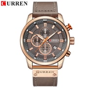 ساعة Curren New 8291 Six-Pin Chronograph Mens شاهد أزياء متعددة الوظائف