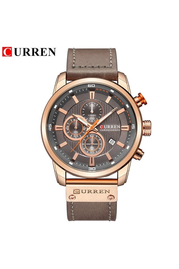 Curren New 8291 Six-Pin Chronograph Men's Watch Fashion Multi-Function Watch