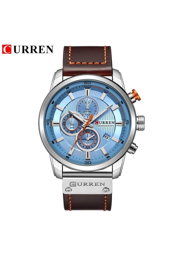Curren New 8291 Six-Pin Chronograph Men's Watch Fashion Multi-Function Watch