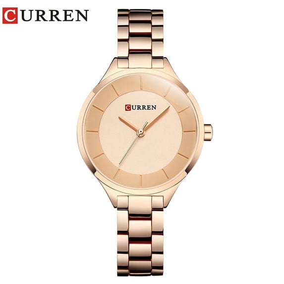 Curren New Fashion Creative Women Watches Dress Ladies Bracelet Watch Rose Gold Female Clock Full Steel Wristwatch Gift - Quartz Wristwatches