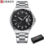 Curren New Men Business Watch Full Steel Quartz Top Brand Luxury Sports Waterproof Casual Male Wristwatch Relogio Masculino - Quartz Wristwatches