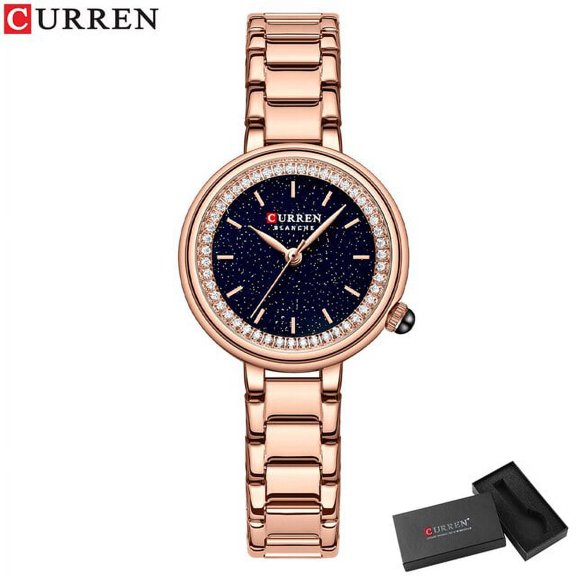 Curren Simple Dress Watches For Ladies Luxury Quartz Stainless Steel Wristwatches Thin Clock Women Silver - Quartz Wristwatches