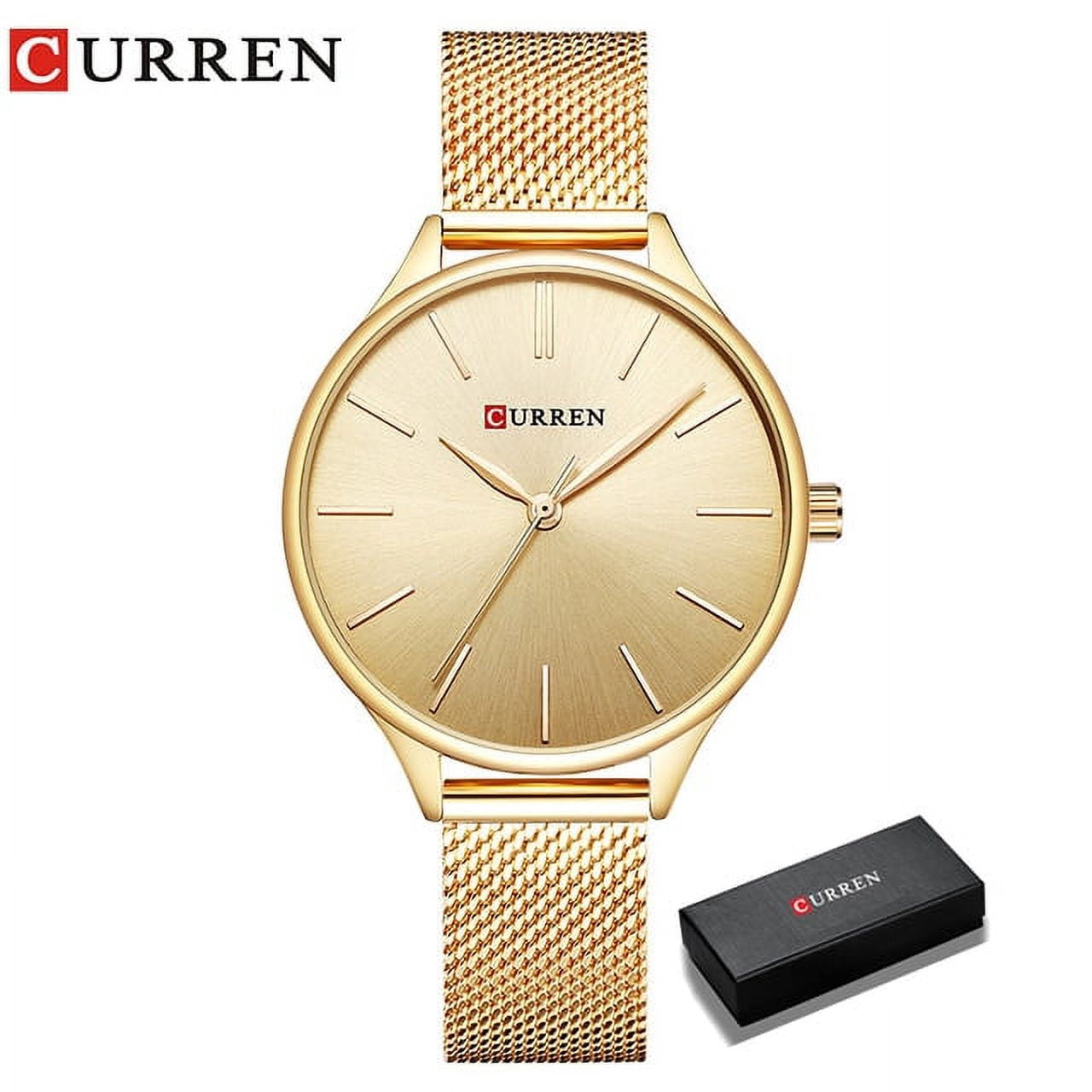 Curren Women Luxury Watch NWT CURREN Elegant Thin Quartz Charming Wristwatches for Women  main image 4