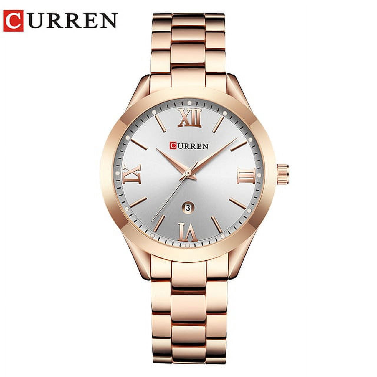 Curren Watch Women Top Brand Quartz Female Bracelet Watches Stainless Steel Wrist Watch For Ladies Reloj Mujer Gift Rose Gold - Quartz Wristwatches