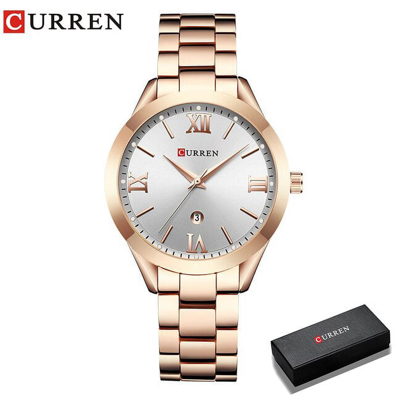 Curren Watch Women Top Brand Quartz Female Bracelet Watches Stainless Steel Wrist Watch For Ladies Reloj Mujer Gift Rose Gold - Quartz Wristwatches