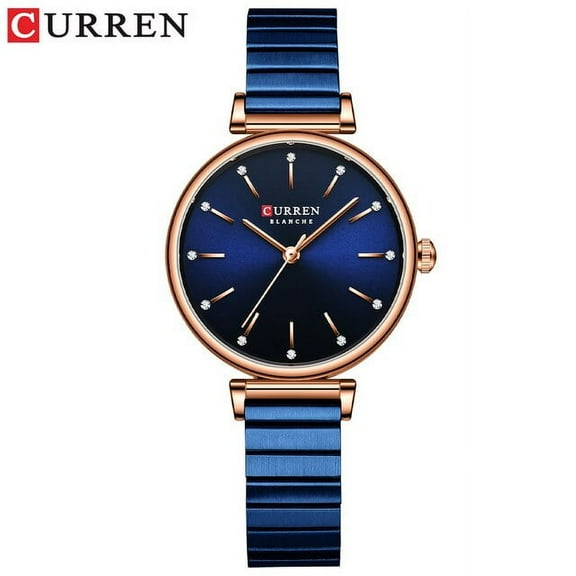 Curren Watches 2020 Charming Women's Quartz Wristwatches With Rhinestones Stainless Steel Clock Relojes Para Mujer - Quartz Wristwatches
