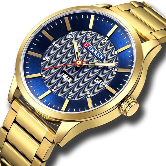 Curren Watches Fashion Stainless Steel Band Mens Watches Classic Business Quartz Wristwatch For Men Male Clock With Calendar - Quartz Wristwatches