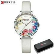 Curren Women Quartz Watches Elegant Charming Wristwatch For Ladies Stianless Steel Mesh Band Flower Clock Female - Quartz Wristwatches