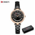 thumbnail image 1 of Curren Women Watches Luxury Metal Bracelet Wristwatch Classy Fashion Quartz Clock Blue Female Stainless Steel Dress Watch - Quartz Wristwatches, 1 of 6