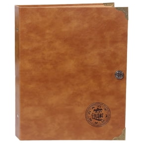 Currency Banknote Collection Book, 120 Pocket Money Album with 40 Transparent Pages, PU Leather Cover, Brown Embossed Design, 240 Bill Capacity, Ideal for Collectors and Currency Enthusiasts