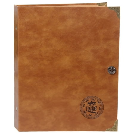 Currency Banknote Collection Book, 120 Pocket Money Album with 40 Transparent Pages, PU Leather Cover, Brown Embossed Design, 240 Bill Capacity, Ideal for Collectors and Currency Enthusiasts