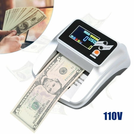 Currency Detector Counterfeit Money Bill Checker Machine Cash UV,IR Detector Bank Checker W/Screen