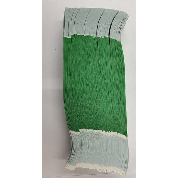Currency Straps - Self Sealing Money Bands, $200-Green, 500 pack, by NF String