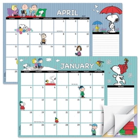 Current 2026 - 2027 Peanuts Desk Calendar Pad, 11" x 16.25", Large 24-Month Bookstore-Quality Calendars