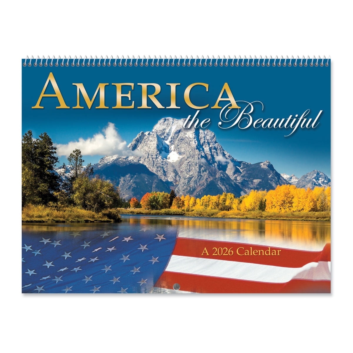 Current 2026 America the Beautiful 12 x 9-inch Wall Calendar, Bookstore-Quality, Spiral-Bound