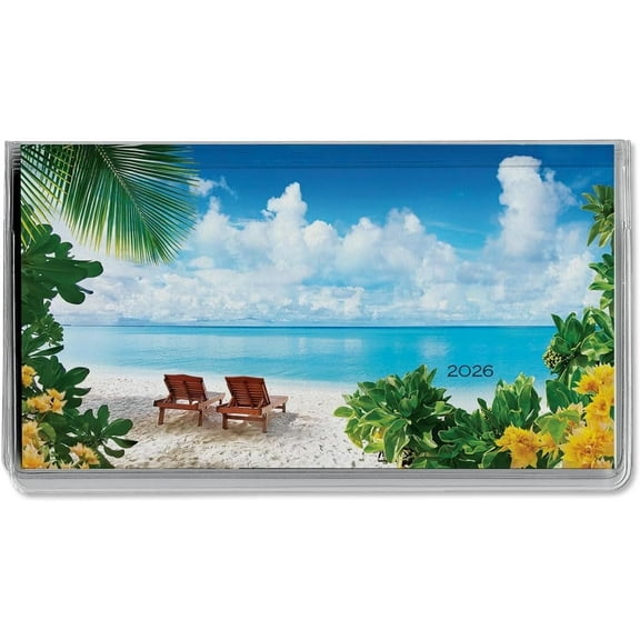 Current 2026 Paradise Planner Calendar & Memo Pad, 3.5' x 6.5', Pocket Size