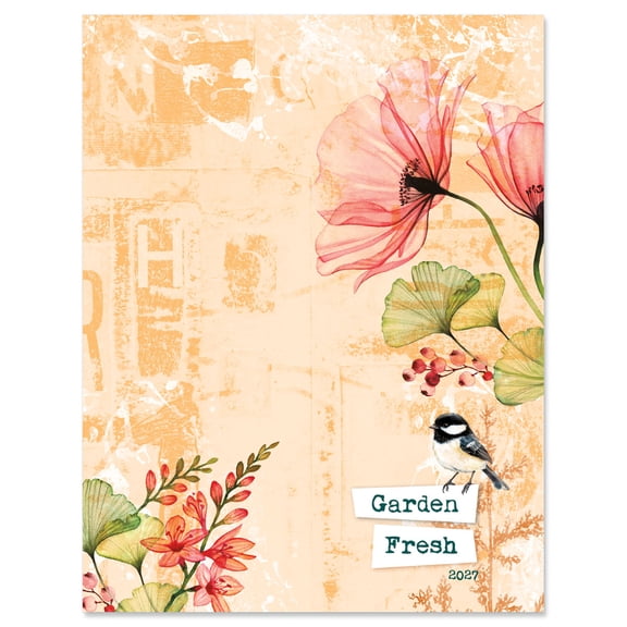 Current 2027 Garden Fresh Desk Planner & Calendar, 8.5-Inch x 11-Inch Size Closed, 11-Inch x 17-Inch Size Open, Large Bookstore-Quality Monthly Calendars for Kitchen & Office