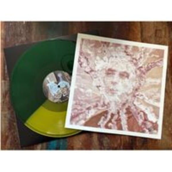 Current 93 May Be Skeletal Rainbow - Green & Yellow with Autographed Print (Vinyl Record)
