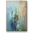 thumbnail image 1 of Current Air I Framed Premium Gallery Wrapped Canvas - Ready to Hang - 27 x 41 - Gold Floating Frame, 1 of 9