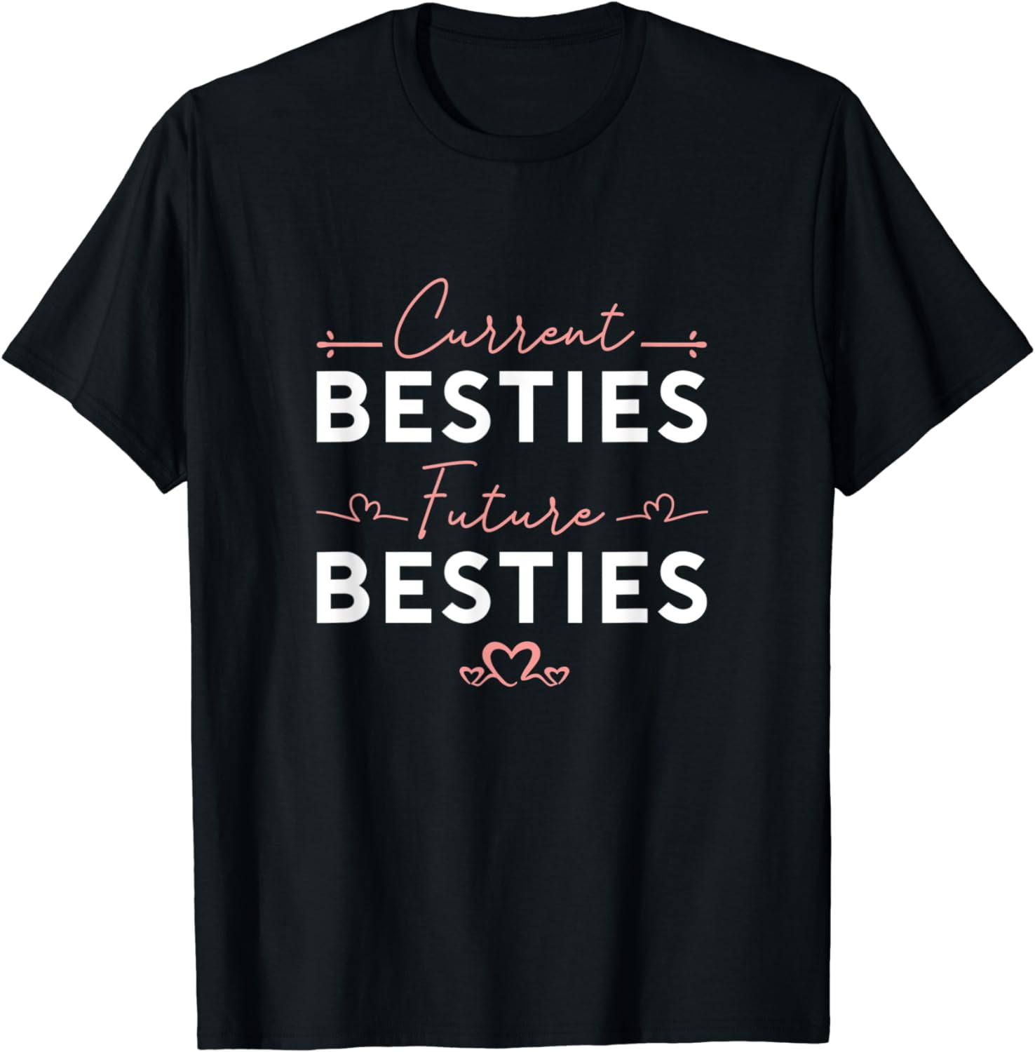 Current Besties Future Besties Pregnancy Reveal Design TShirt