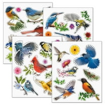 Current Bird Window Clings - Set of 35 Vinyl Door & Mirror Stickers, Spring, Holiday, Festive Decorations
