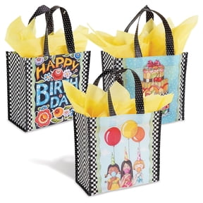 Current Birthday Cub Totes - Set of 3 (3 Designs), Birthday Gift Bag, Reusable Bag