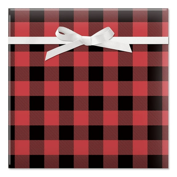 Current Buffalo Plaid  Christmas Jumbo Rolled Gift Wrap - 1 Giant Roll, 23" x 32'