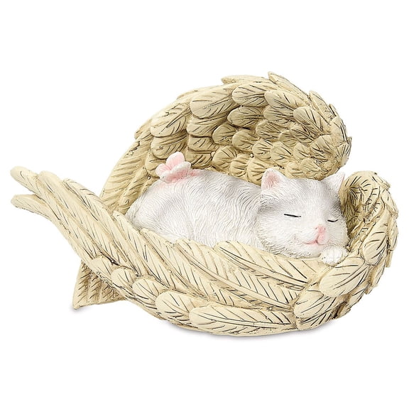 Current Cat Angel Wings Resin Pet Memorial - Remembrance Gift, Figure, Resin, 8 1/2 x 5”T