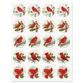 thumbnail image 1 of Current Christmas Cardinals Stickers - Set of 40 on 2 sticker sheets, Red Bird Activity Stickers, 1 of 1