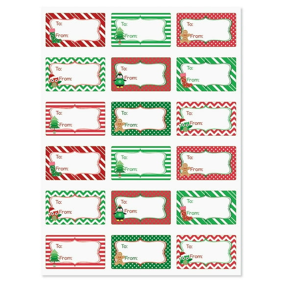 Current Christmas Patterns Holiday Gift Tags, 54 Count
