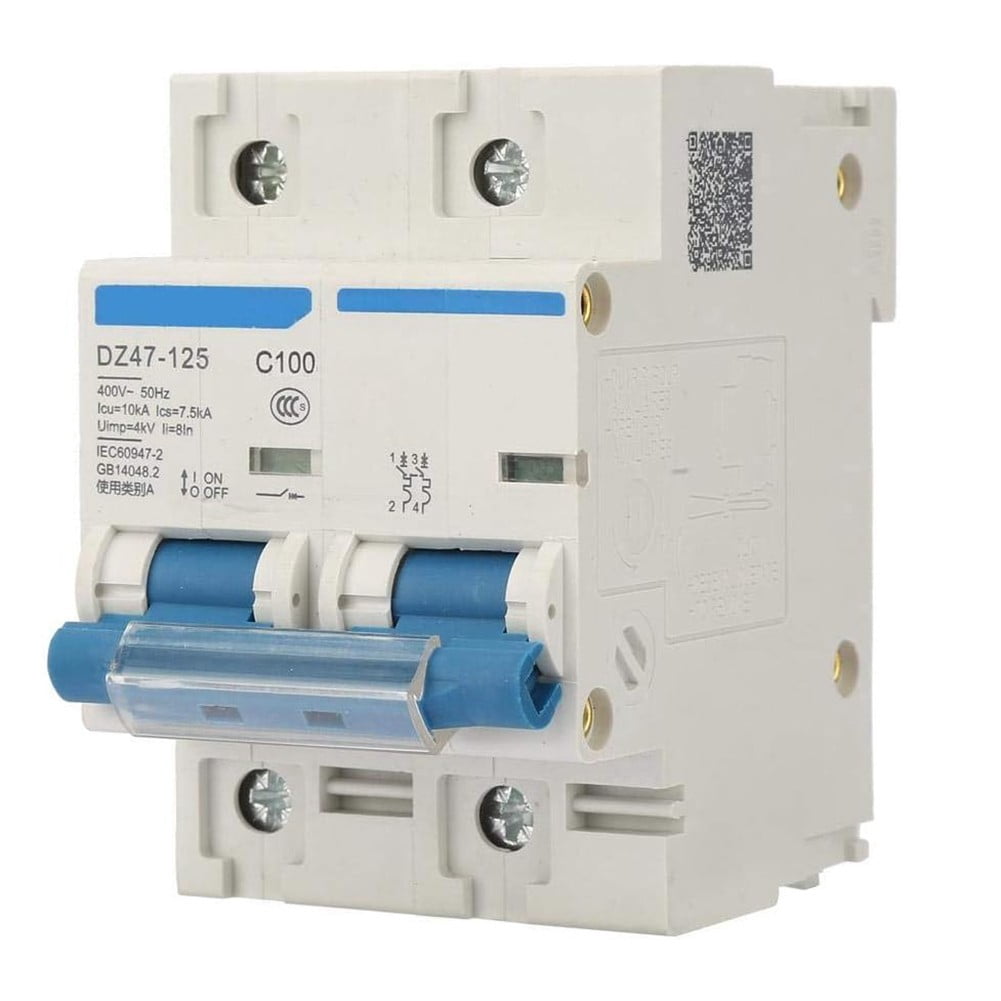 Current Circuit Breaker DZ47-125 2P 400V 100A 125A Leakage Protection Switch