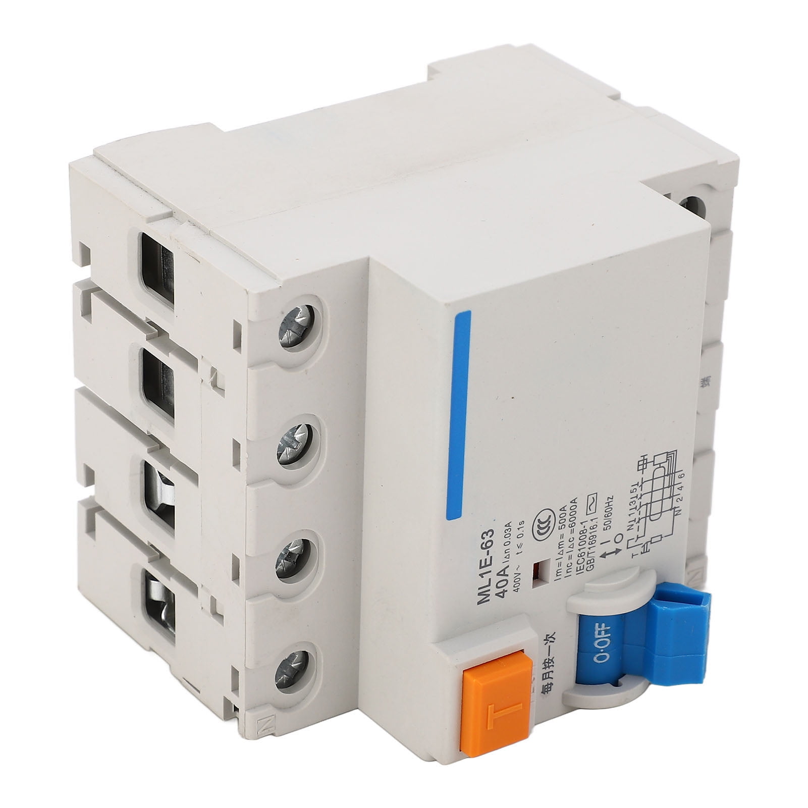 Current Circuit Breaker, Leakage Protection Switch 400V Humanized 3P+N