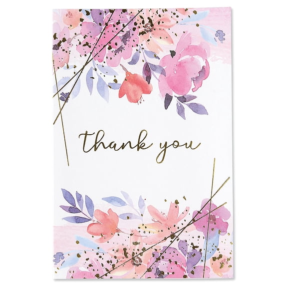 Current Clara Deluxe Thank You Note Cards - Set of 16, 4" by 6" with ...