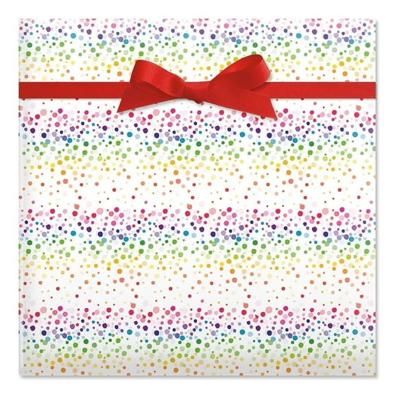 Current Confetti Birthday Jumbo Roll Heavyweight Gift Wrap Paper, 61 Sq. Ft, 32' x 23"