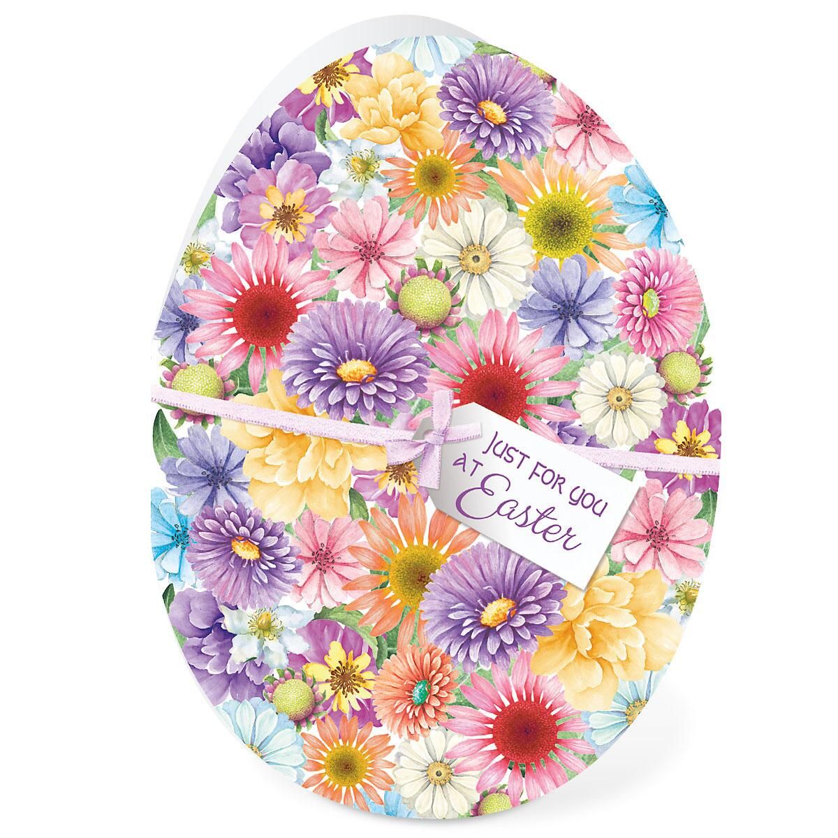Current Deluxe Die Cut Easter Egg Greeting Cards Set of 8, 5 x 7