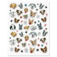 thumbnail image 1 of Current Dog Heads Stickers - Stationery, 2 Full-Size 8 1/2" x 11" Sheets, Variety Pack, Decals, Festive, Kids Classroom Activities, Party Favors, Crafts, Scrapbooking, 1 of 4
