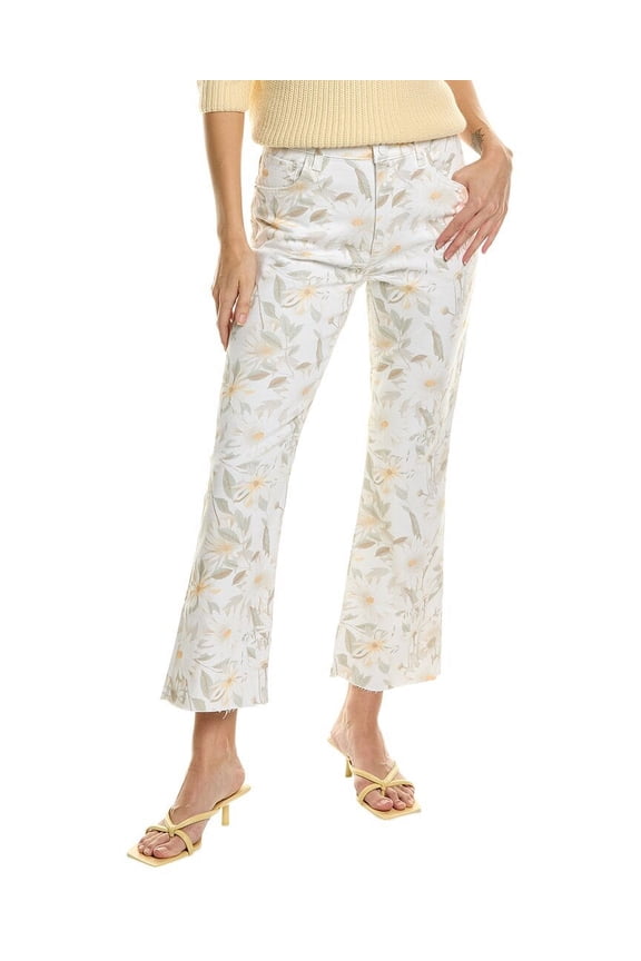 womens The Boulevard Wild Flowers Blanc Bootcut Jean, 28, Blue