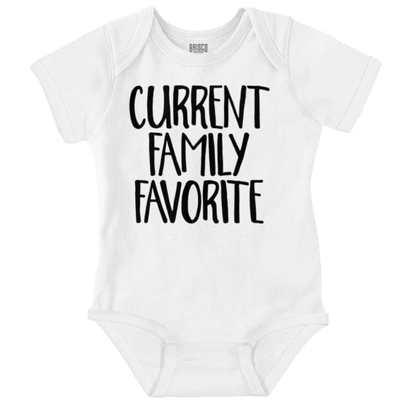 Current Family Favorite Babies Humor Romper Boys or Girls Infant Baby Brisco Brands 12M