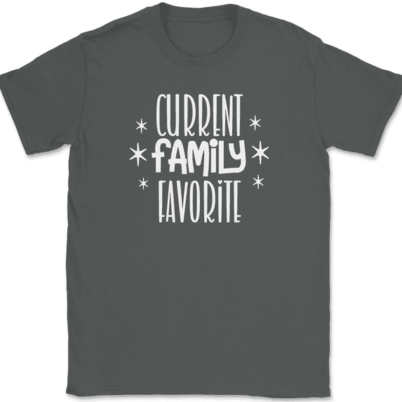 Current Family Favorite T-Shirt Tee Funny Black Sheep Humor Gift - Charcoal, 5XL
