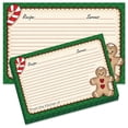 Current, Gingerbread Man Christmas Recipe Cards, 4 x 6, Set of 48 ...