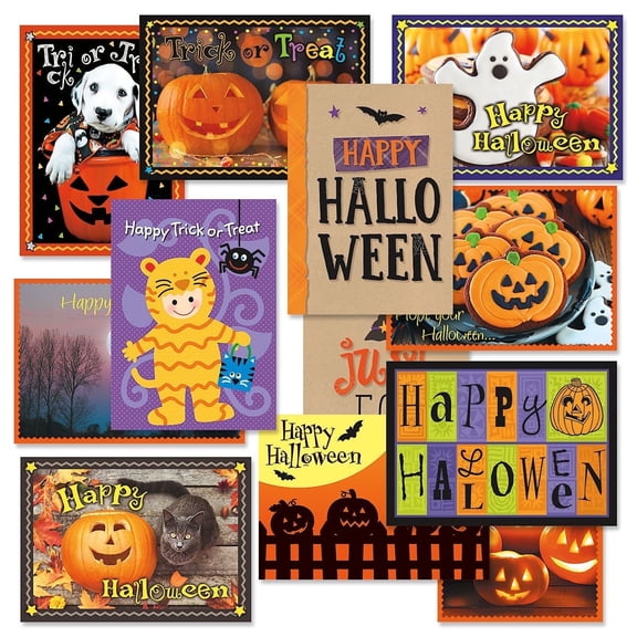 Current Happy Halloween Greeting Cards Value Pack, Set of 12, 5" x 7"