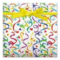 Current Happy Birthday Confetti Jumbo Roll Heavyweight Gift Wrap Paper, 61 sq ft., Birthday Celebration Party Wrapping Paper