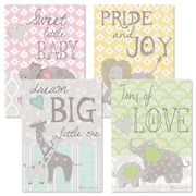 Current Heartfelt Baby Congrats Greeting Cards, Set of 8, Large 5" x 7" Newborn Congratulations