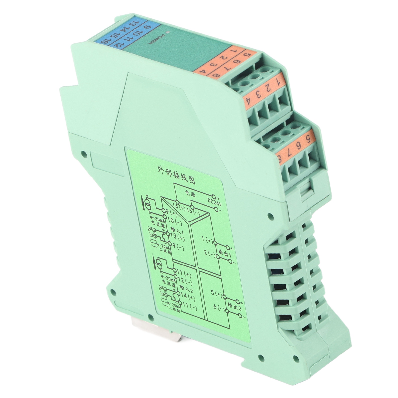Current Isolator, DIN Rail Mount Isolator Transmitter Quick Cooling 2