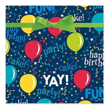 Current It's My Party Birthday Gift Wrap - Jumbo Rolled Wrapping Paper - Premium 23-Inch x 32-Foot, 61 Sq. Ft.