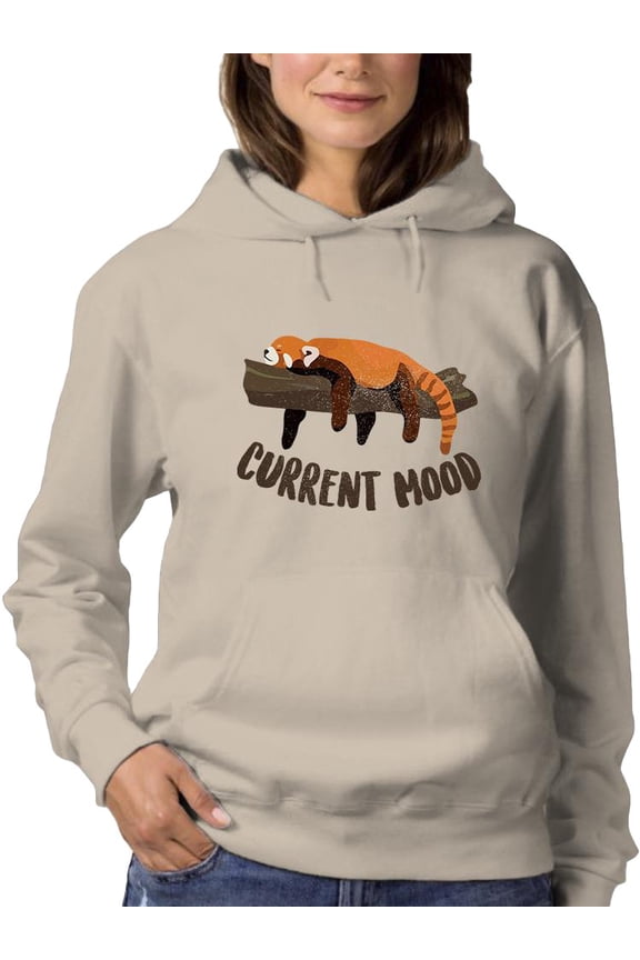 Current Mood Is Lazy Hoodie Women -Smartprints Designs, Female 5X-Large