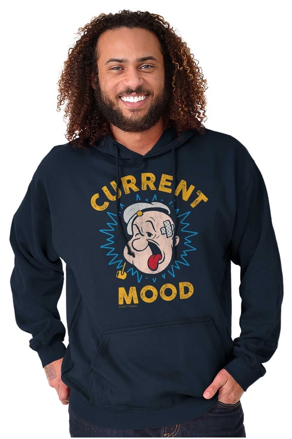 Current Mood Popeye The Sailor Man Hoodie Sweatshirt Women Men Brisco Brands L