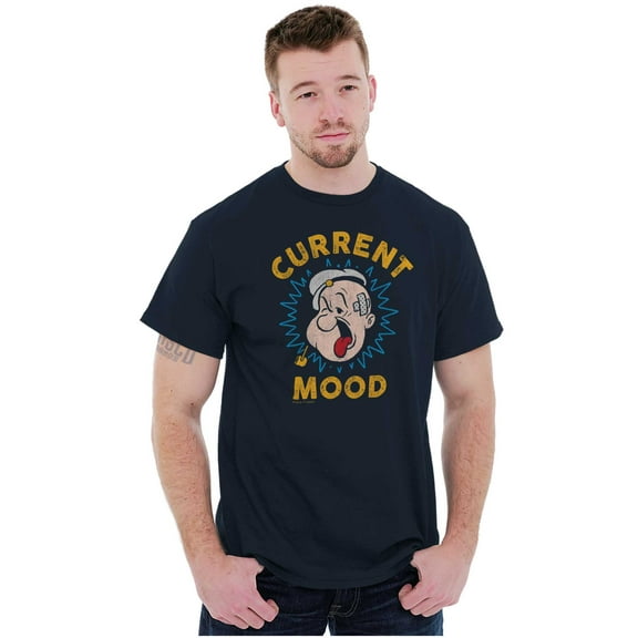 Current Mood Popeye The Sailor Man Men's Graphic T Shirt Tees Brisco Brands S
