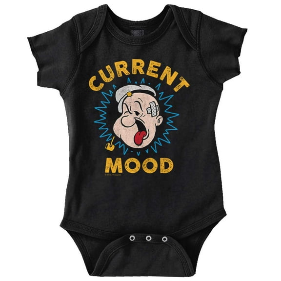 Current Mood Popeye The Sailor Man Romper Boys or Girls Infant Baby Brisco Brands 12M
